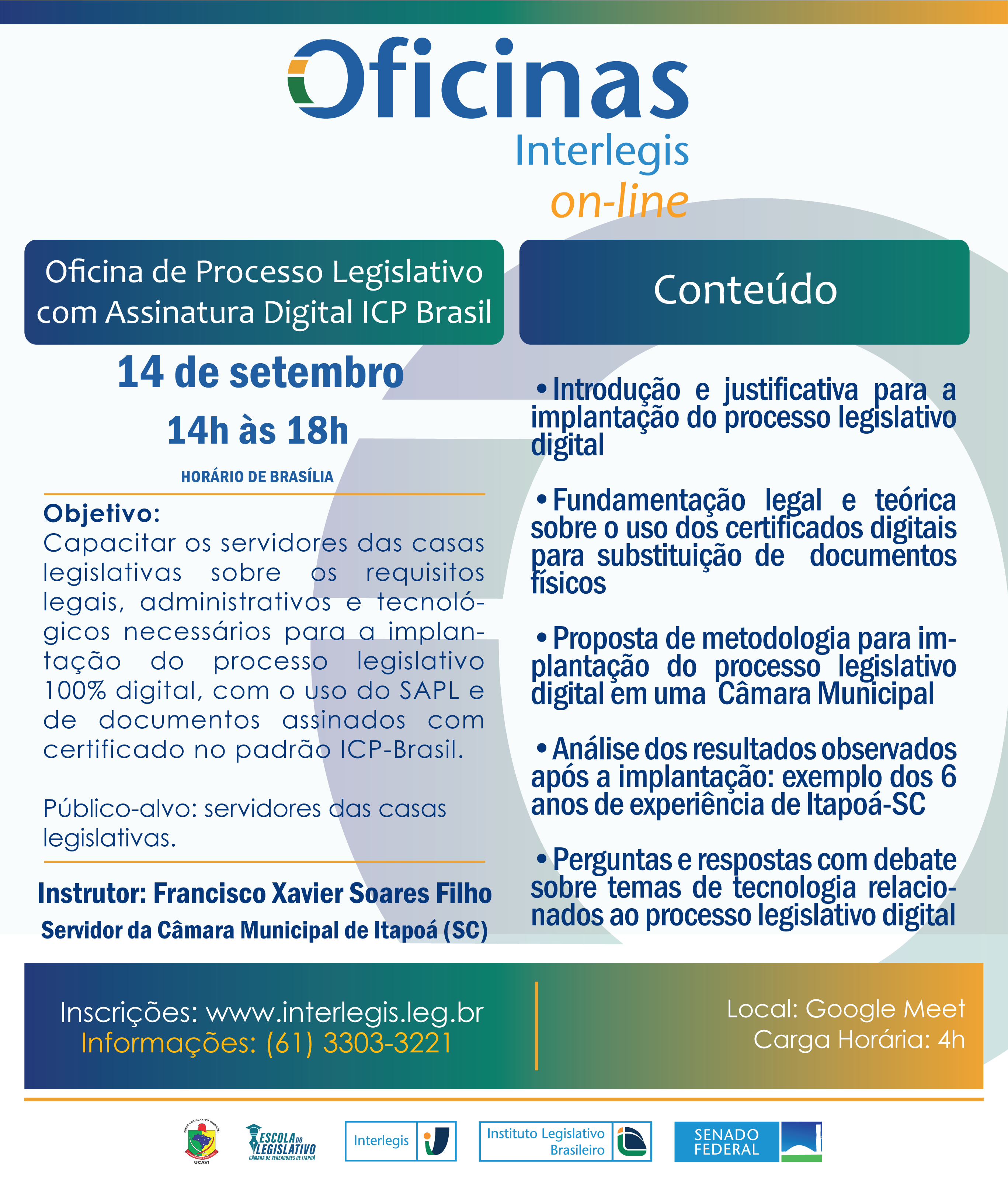 Oficina de Processo Eletrônico com Assinatura Digital ICP Brasil - Turma 01/2022