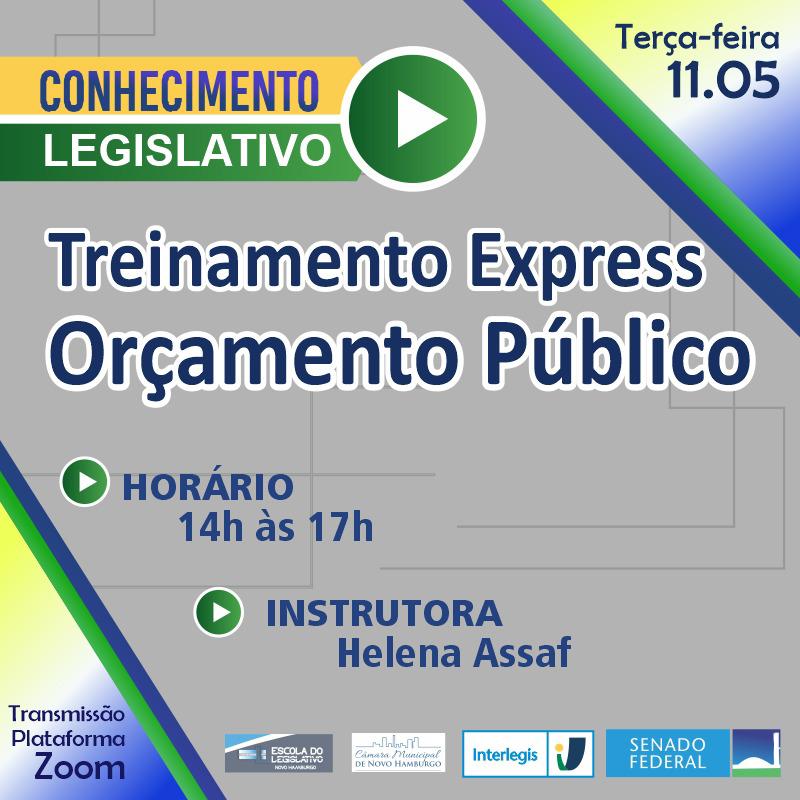 Treinamento Express - Câmara Municipal de Novo Hamburgo Orcamento Publico (RS)
