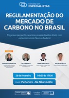 Conversa com Especialistas debate Mercado de Carbono na próxima segunda