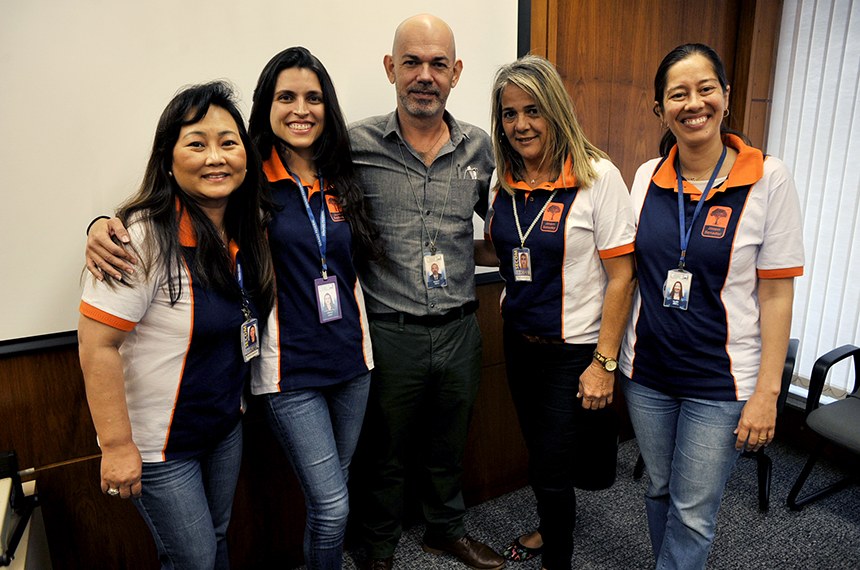 Equipe do Jovem Senador: Rose Kuroiwa, Amana Veloso, Antônio Carlos Burity, Simonete Queiroz e Aline Krettli.