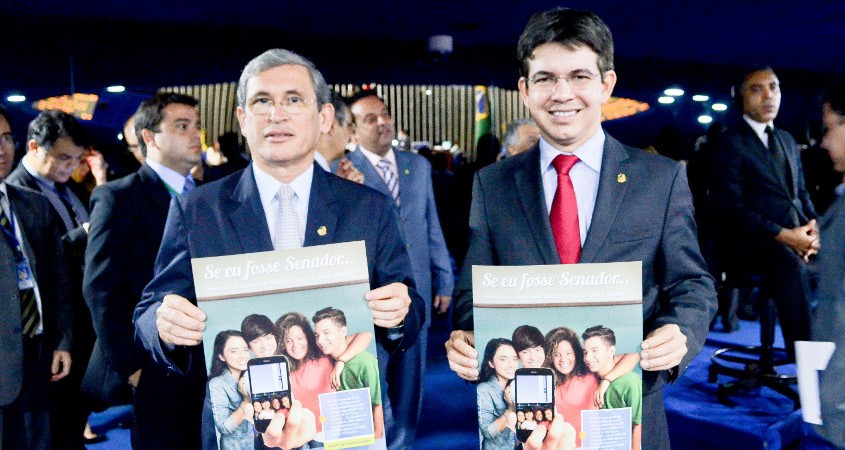 Senadores Paulo Davim e Randolfe Rodrigues