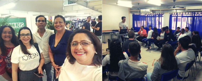 Equipes divulgam o Jovem Senador para estudantes do Pará e Mato Grosso