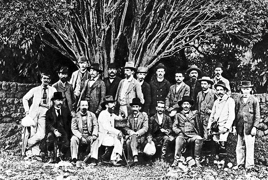 Integrantes da Missão Cruls, que demarcou o Distrito Federal na década de 1890 (foto: Arquivo Público do DF)
