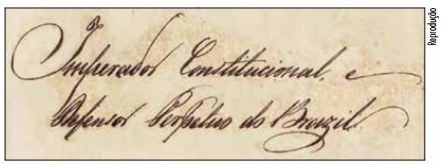 Em ritual, imperador elencava prioridades do Brasil