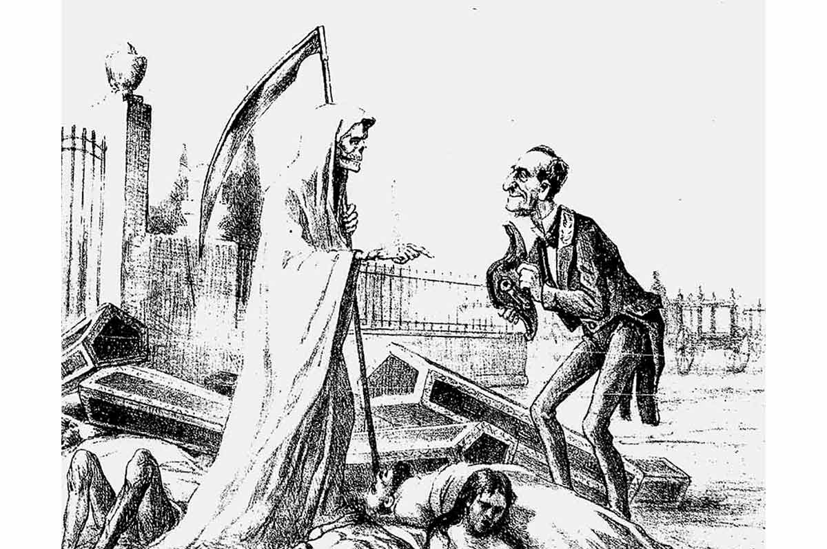 No Brasil Império, chegada de vírus mortal provocou negacionismo e crítica a quarentenas