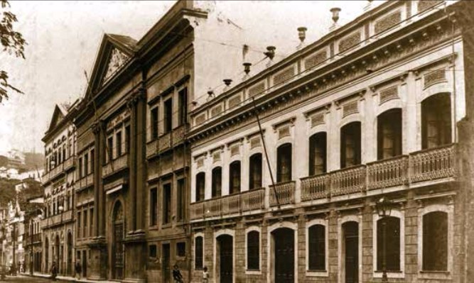 Casarão da Rua do Passeio, a sede do Supremo em 1894