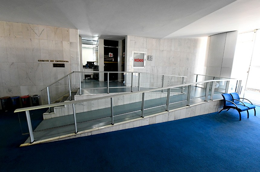 Rampas como a do Comitê de Imprensa do Senado são exemplo de ações inclusivas