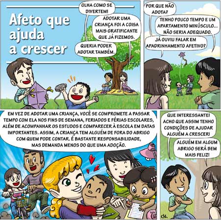 Apadrinhamento afetivo é alternativa à adoção