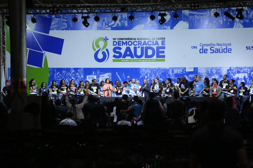 16ª Conferência Nacional de Saúde, realizada no início de agosto, em Brasília (foto: Conselho nacional de Saúde)