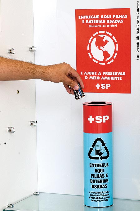 Destino certo para pilhas e baterias