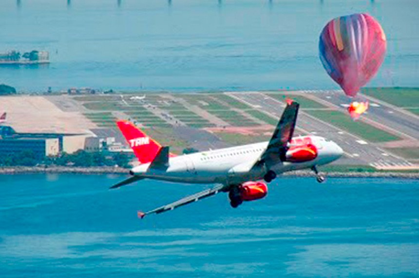 Balões de ar quente são um perigo para a aviação e podem provocar incêndios