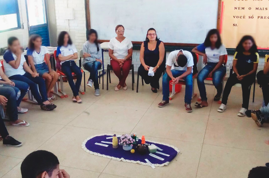 Prática de justiça restaurativa em unidade socioeducativa de Palmas (TO) (foto: divulgação/Governo do Tocantins)