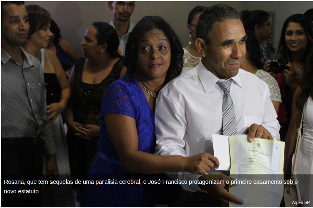 Lei facilita casamento de pessoas com deficiência intelectual