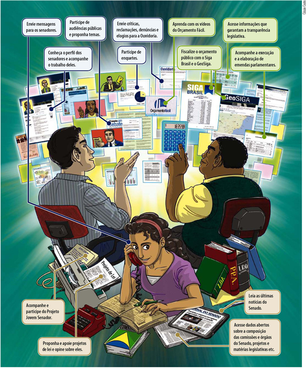 Pela internet, cidadãos de todo o Brasil podem dar opiniar