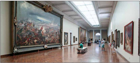 Museu Nacional de Belas Artes, que guarda obras do século 19 como A Batalha do Avaí: apesar do acervo de valor inestimável, orçamento é inferior ao de outros museus. Foto: Ibram