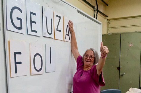 Aluna do PAC Geuza Pereira da Silva, 59 anos