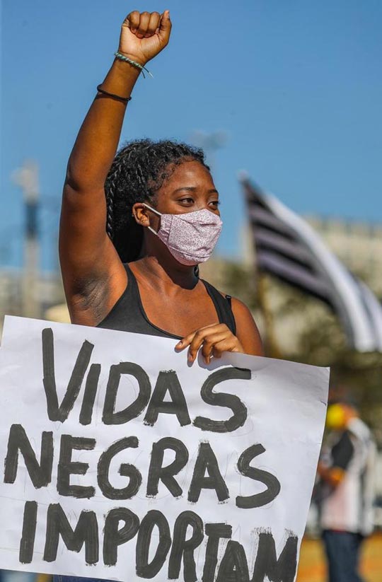 Manifestação pela democracia em Brasília, junho/2020; Ricardo Stuckert