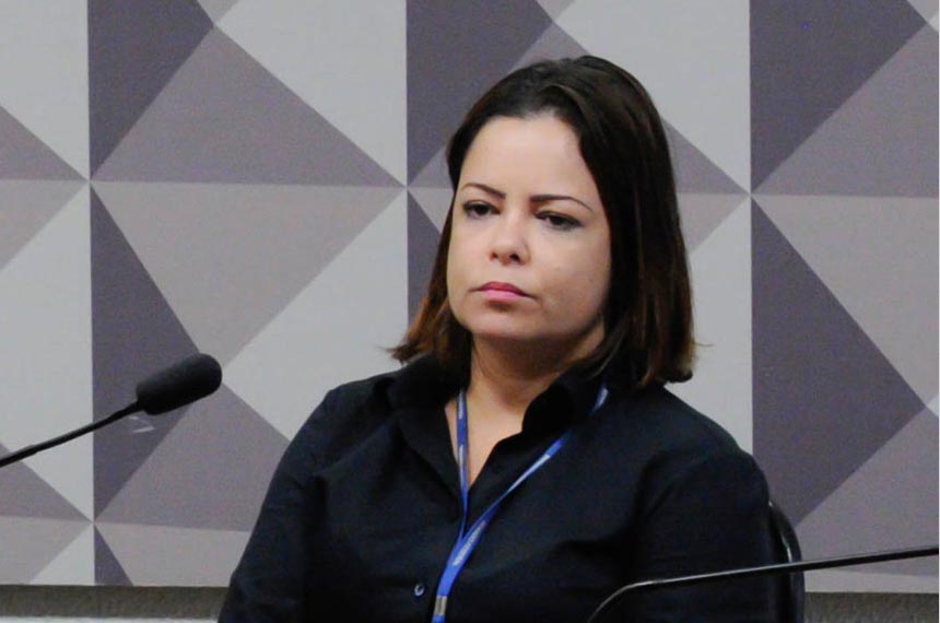 Consultora Mila Landin destaca importância do combate à violência política contra as mulheres (foto: Edilson Rodrigues/Agência Senado)
