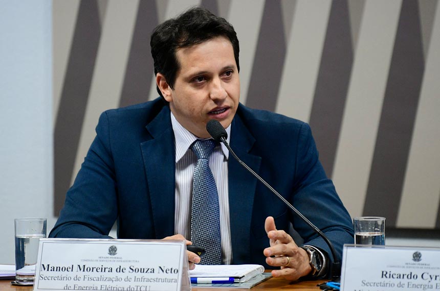 Manoel Moreira na Comissão de Infraestrutura do Senado (foto: Pedro França/Agência Senado)