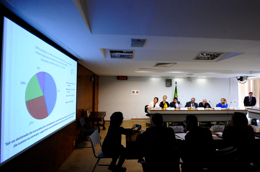 Audiência pública realizada no Senado em 2015 foi motivada por ideia legislativa que trata do aborto (foto: Edilson Rodrigues/Agência Senado)