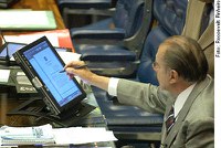 Senado inaugurou nesta terça-feira a ordem do dia eletrônica