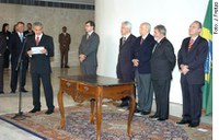 Renan participa de solenidades no Palácio do Planalto