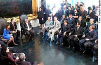 Presidente da Argentina visita Senado