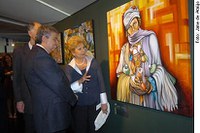 Garibaldi abre mostra que traz para o Senado obras de novos talentos das artes plásticas de todo o país