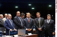 Prefeitos eleitos visitam o Senado