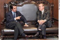 Ex-premier da Espanha se encontra com Sarney