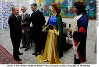 Sarney recebe visita de atores e integrantes do Projeto Visite Encena