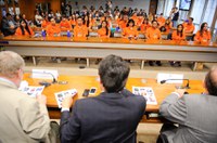 Participantes do Programa Jovem Senador começam suas atividades em Brasília