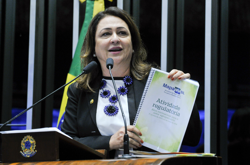 Kátia Abreu defende projeto que permite alistamento militar de mulheres —  Senado Notícias