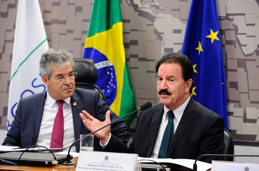 O presidente da delegação europeia para relações com o Brasil, deputado Fernando Ruas, disse ser um entusiasta do acordo UE-Mercosul