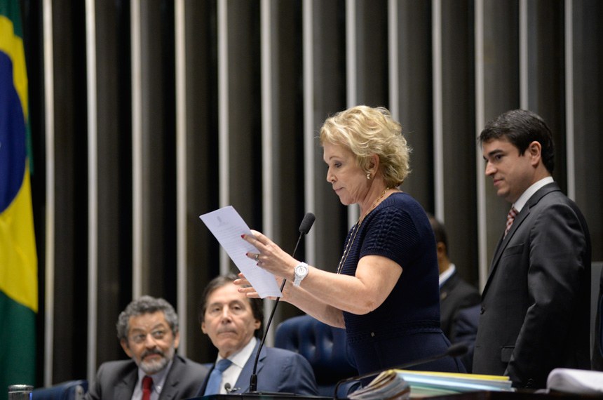 Senadora Marta Suplicy (PMDB-SP), relatora do projeto que originou a lei, aprovado no Senado na sessão do dia 25 de outubro