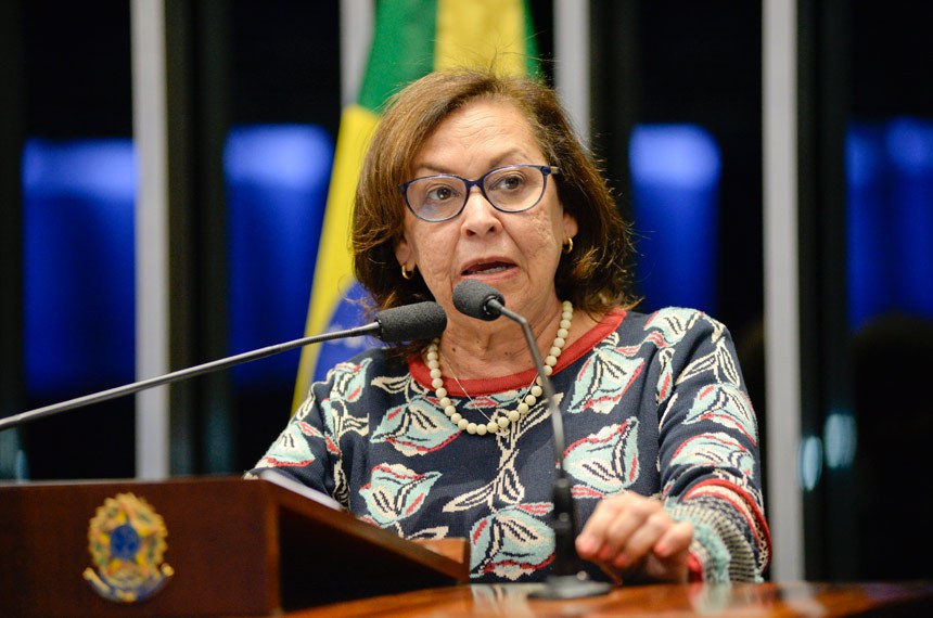 Plenário do Senado Federal durante sessão deliberativa extraordinária. Em discurso, à tribuna, senadora Lídice da Mata (PSB-BA). Foto: Jefferson Rudy/Agência Senado