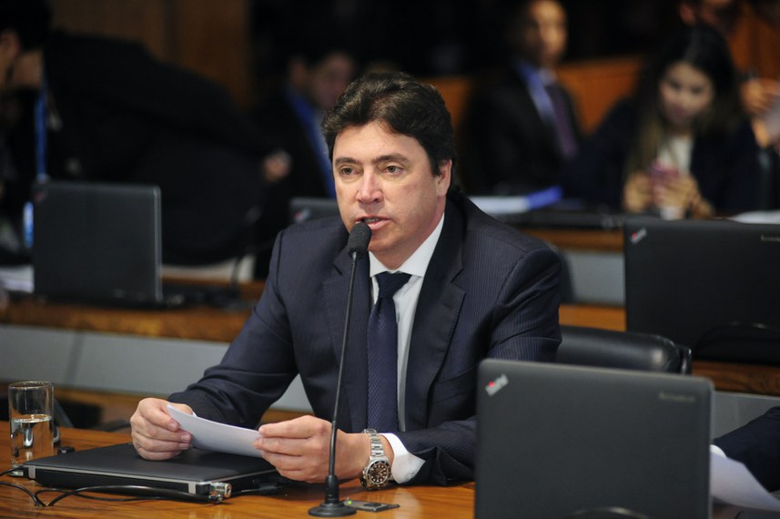 Comissão de Serviços de Infraestrutura (CI) realiza sabatina dos indicados para o cargo de diretor-geral do Departamento Nacional de Infraestrutura de Transportes (Dnit) da Agência Nacional de Energia Elétrica (Aneel). Em pronunciamento, senador Wilder Morais (DEM-GO). Foto: Pedro França/Agência Senado
