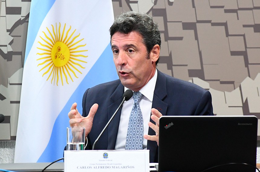 O embaixador argentino, Carlos Alfredo Magariños, destacou aspectos em que a cooperação gera desenvolvimento para os dois povos