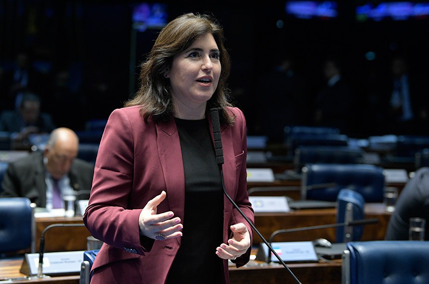 A senadora Simone Tebet (MDB-MS) elogiou a atuação de Eunício