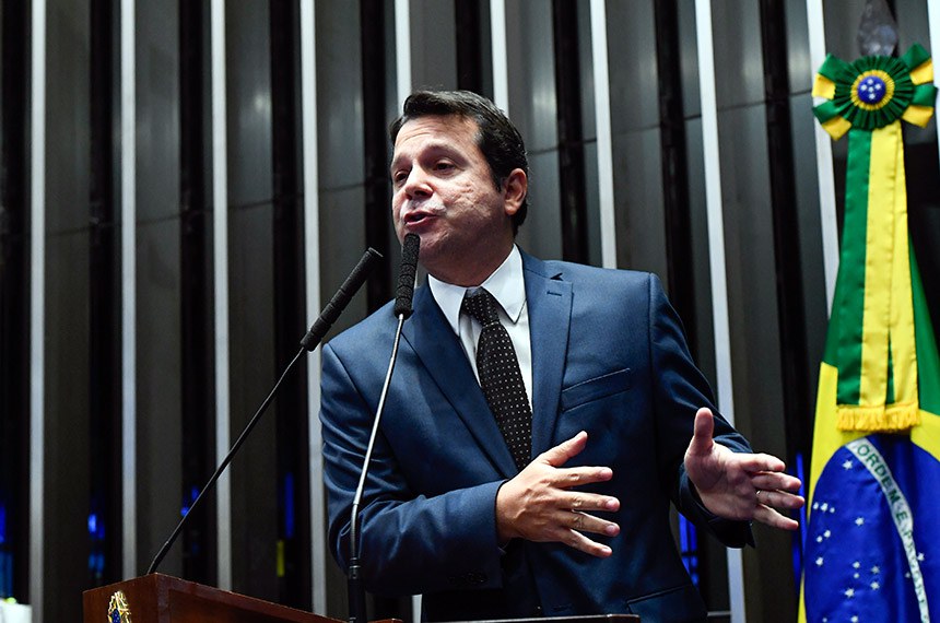 Plenário do Senado Federal durante sessão não deliberativa. Em discurso, à tribuna, senador Reguffe (sem partido-DF). Foto: Roque de Sá/Agência Senado