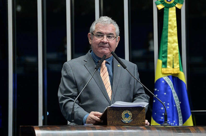 Plenário do Senado Federal durante sessão não deliberativa.   Em discurso, à tribuna, senador Angelo Coronel (PSD-BA).  Foto: Roque de Sá/Agência Senado