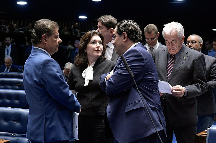 PlenÃ¡rio do Senado Federal durante sessÃ£o deliberativa ordinÃ¡ria. Ordem do dia.   Participam:  senador Eduardo Braga (MDB-AM);  senador Nelsinho Trad (PSD-MS);  senador Otto Alencar (PSD-BA);  senadora Simone Tebet (MDB-MS).  Foto: Waldemir Barreto/AgÃªncia Senado