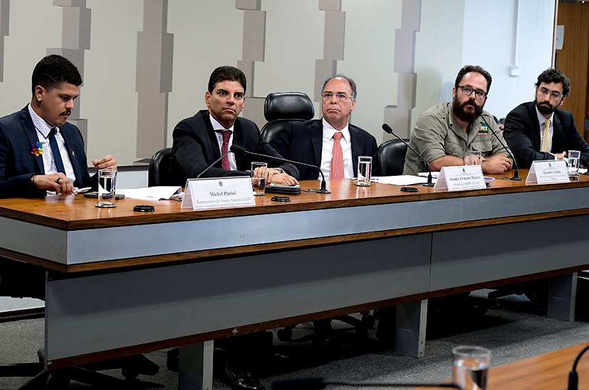 Segundo à esquerda, o presidente da comissão mista, deputado Claudio Cajado (PP-BA), tendo ao seu lado o relator, senador Fernando Bezerra Coelho (MDB-PE), ouviram críticas à reforma administrativa promovida pela MP 870