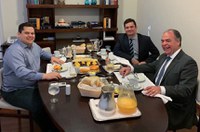 Davi conversa com Moro sobre projetos de combate ao crime