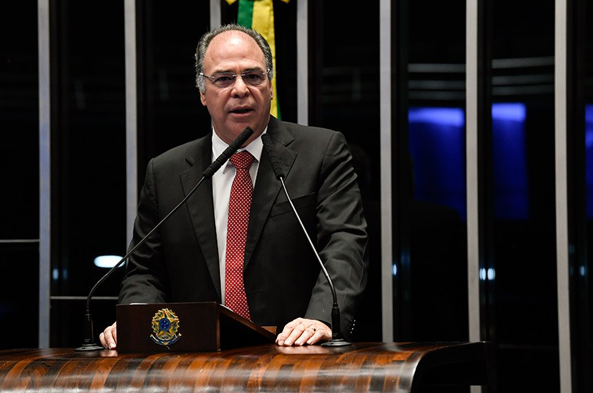Plen&aacute;rio do Senado Federal durante sess&atilde;o n&atilde;o deliberativa.   Em pronunciamento, &agrave; tribuna, senador Fernando Bezerra Coelho (MDB-PE).   Foto: Jefferson Rudy/Ag&ecirc;ncia Senado