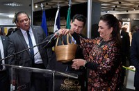 Exposição traz artesanato do Tocantins feito com capim-dourado e sementes