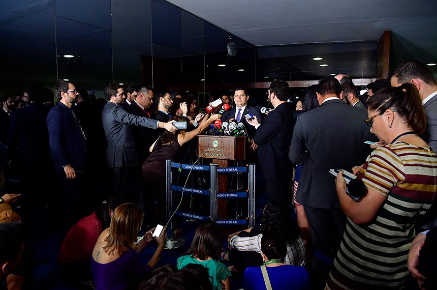 Davi Alcolumbre conduziu a votação da PEC 6/2019, da reforma da Previdência, em primeiro turno