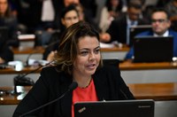 Leila Barros lê relatório para aperfeiçoar Lei de Alienação Parental