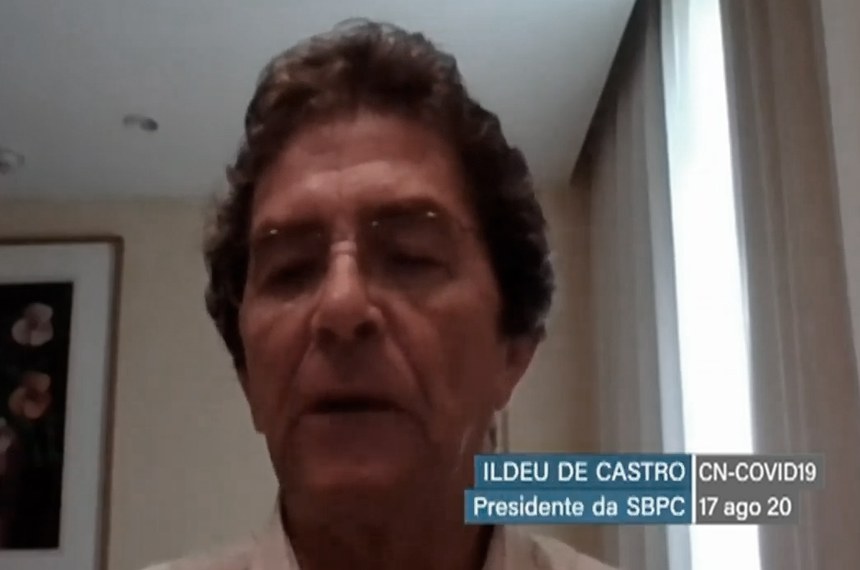 A comissão mista da covid ouviu representantes de cientistas, como o presidente da Sociedade Brasileira para o Progresso da Ciência, Ildeu Castro
