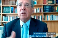 Guedes explica crítica a derrubada de veto e anuncia auxílio de R$ 300 por 4 meses